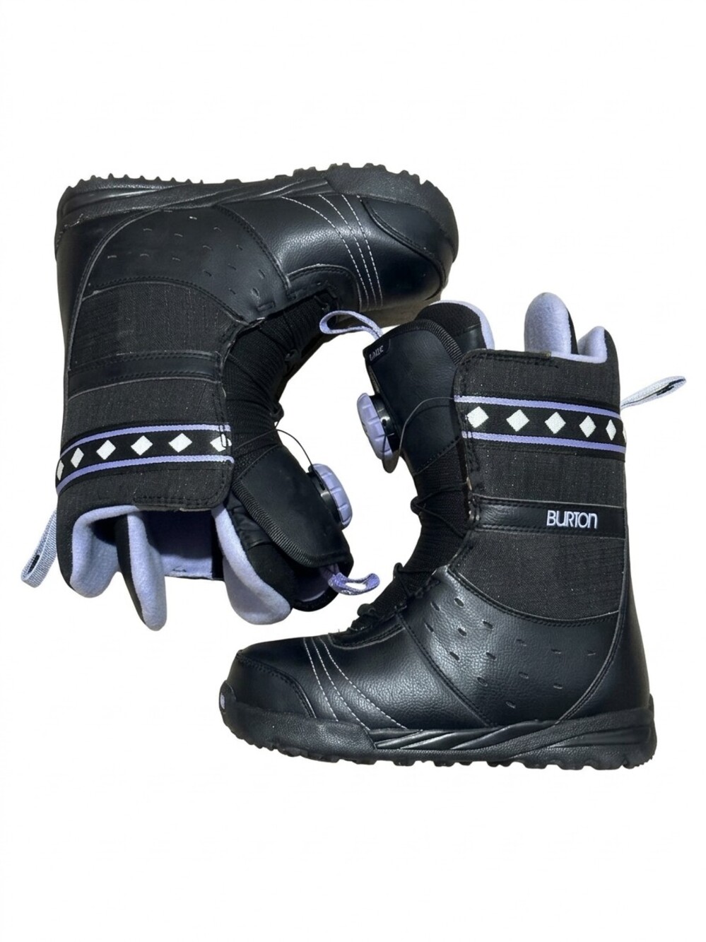 Burton Phantom Women's 7 Chloe Boa Snowboard Boots Black Purple